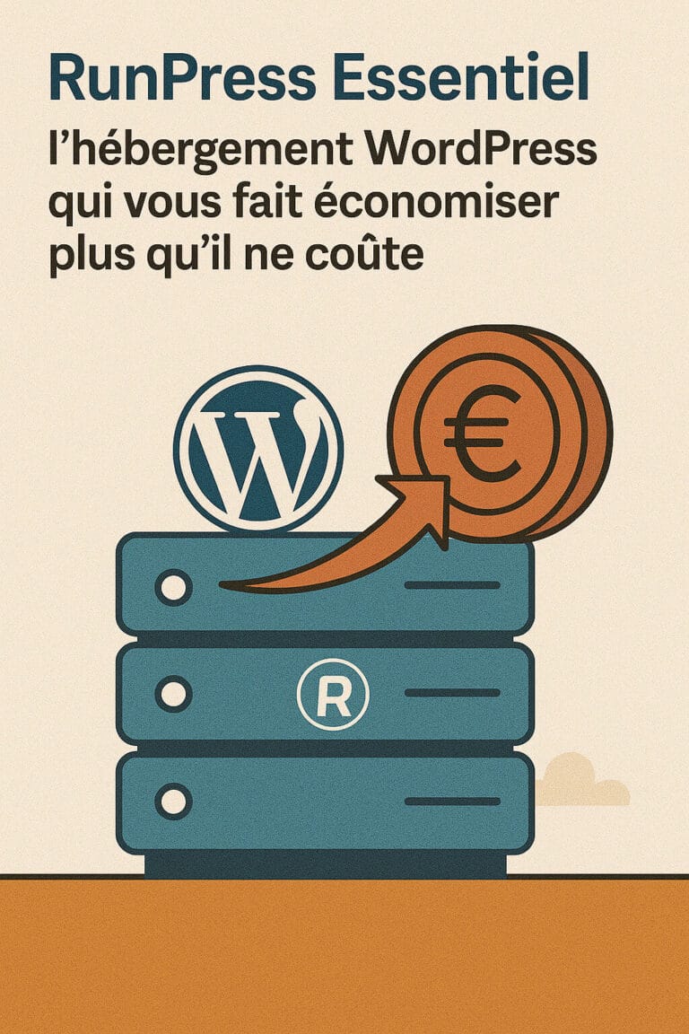 RunPress Essentiel : l’hébergement WordPress qui vous fait économiser plus qu’il ne coûte